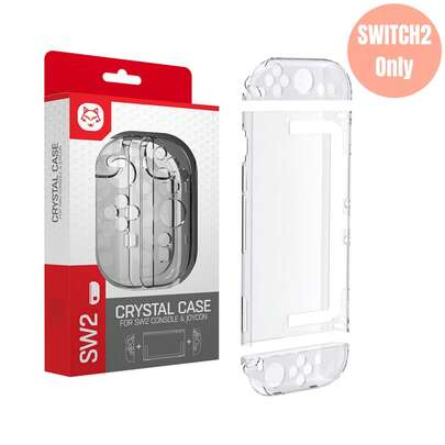Estuche protector cristalino completo para consola 2 y Joy-Con - Funda delgada resistente a los arañazos con recubrimiento antihuellas
