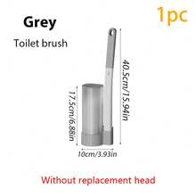 1pc/18pcs/30pcs Home Disposable Toilet Brush With 6/12pcs Refill Heads, Dissolvable Toilet Cleaning Brush Set, No Blind Spot Cleaning Bathroom Decor Fall Decor