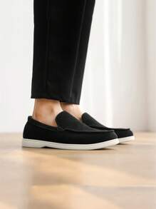 Men's Loafers, Summer New Non-Slip Wear-Resistant Flat Lightweight Comfortable Slip-On Shoes, Outdoor Casual Driving Shoes, Big Size Breathable Moccasins, Fashion Luxury Deodorant Canvas Sporty Shoes, Color Blocking Casual Espadrilles All Season