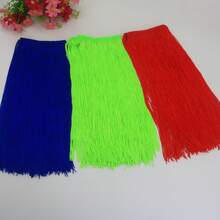 2 Yard 30CM Polyester Fringe Trim Ren Tua Rua Viền Cho Trang Phục Latin Quần Áo Sân Khấu Trang Trí Chụp Đèn DIY - Nhiều màu - Xem 2