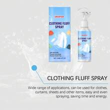 Spray anti-grinze e antistatico, spray per rifinire i tessuti senza ferro, ammorbidisce senza residui