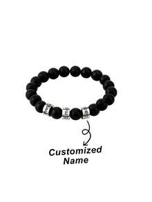 1pc Customized Men's Adjustable Bracelet With Name, Gift For Dad, Customized With Father's/Child's Name, Father's Day Gift, Anniversary Gift, Easter Gift, Thanksgiving Gift