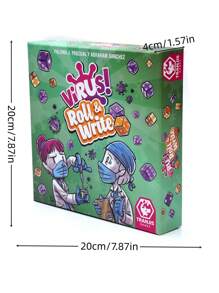 1 pieza, Juego de Tranjis - VIRUS! Juego de cartas de evolución (Paquete de expansión) - Juego de cartas (TRG-12evo), el juego de cartas talla grande contagioso, en inglés, francés y español, el juego de cartas talla grande popular, multijugador, para 2-6 jugadores, juego de San Valentín, juego de Año Nuevo, juego de boda, regalo de Año Nuevo, regalo de San Valentín, para reuniones familiares, fiestas de boda