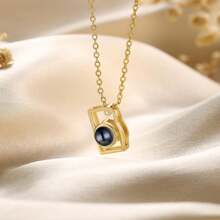 Custom Necklace With Picture Inside Personalized Photo Projection Necklace Camera Pendent Necklace Customized Picture Memorial Jewelry Gifts