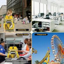 Local Delivery-- Clear Backpack Transparent Heavy Duty Bookbag See Through Bag For College Work Travel Security, Black