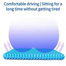 SelectSoma 凝胶坐垫，缓解长时间坐着的压力，适用于背痛、坐骨神经痛、尾骨痛 - 轮椅、汽车和卡车座椅、办公椅垫 - 蛋形坐垫 - 彩色 - 查看 6