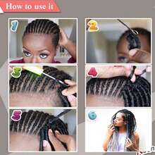 FULCRUM 8/12/18/24/30/36 Inch Faux Locs Crochet Hair Faux Loc Crochet Braids Curls Soft Locs Crochet Hair Extensions For Women & Girls - Burgundy - View 7