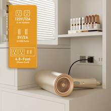 Dyhome White Valentine's Day Makeup Vanity Desk With Mirror And Lights & Charging Station, 49" Large Vanity Desk With 3 LED Light Modes, Make Up Vanity Table Makeup Desk With 7 Drawers & 3 Cabinets For Bedroom,Start Of School Gifts,Valentine's Day Gifts. - US B Type Plug(110-127V) - View 3