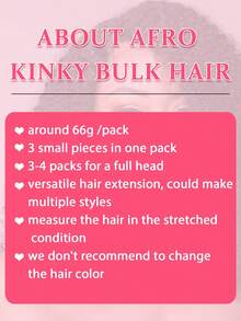 QVR QUEEN VIRGIN REMY QVR 1 Pack Human Hair Afro Kinky V Bulk Hair For Kinky Twist Crochet Braiding Hair Natural Black Passion Twist - Natural Black - View 7