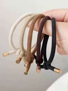 5 Stück elegante, hochelastische, vielseitig einsetzbare Haargummis, Haargummis für den Pferdeschwanz, Haargummis für den Pferdeschwanz, elegantes Haaraccessoire, Haargummi, Haaraccessoire, Haargummi