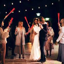 36pcs/48pcs Set LED Pink/White/Red Fiber Optic Lightstick - Party Supplies For Singles, Wedding Glow Party Favors, Suitable For Christmas, Birthday, Wedding, Concert, Bar, Halloween, New Year Party Gifts - Đỏ - Xem 4