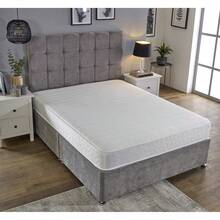 eXtreme Comfort Memory Sprung Mattress - Entry-Level Hybrid Design, Quilted Cooltouch Straight Line Top Panel, Memory Foam & Spring Support, Comfortable & Affordable Three-Quarter Bed Option - White - View 3