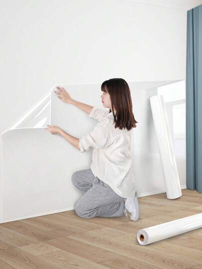 Roll Electrostatic Film, Transparent Does Not Damage The Wall, Waterproof Moisture Proof, Adsorption Wallpaper, Protection Protecting Walls, Kitchen Splash Festival ation Stickers Birthday Graduation view 2