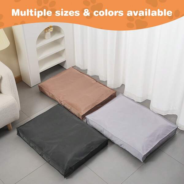 High Density Fabric Dog & Cat Bedding Cushion, Bite-Resistant, Scratch-Proof, Waterproof, Machine Washable & Removable Cover, Non-Slip, Multiple Sizes & Colors Available, High Density Fill, Soft Rebound