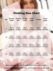 3 Piecesfloral Print Robe Set (With Belt), Pajamas Set, Home Wear Set, Comfortable And Skin-Friendly Back To School - Multicolor - View 9