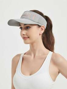 遮阳帽女士男士马尾沙滩帽夏季防紫外线户外旅行度假网眼透气棒球帽高尔夫帽