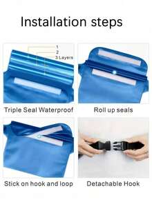 Personalized Name Waterproof Mobile Phone Bag, Personalized Waterproof Mobile Phone Bag, Universal Waterproof Mobile Phone Bag, Swimming Beach Protective Case, Bridesmaid Gift, Party Small Gift Waterproof Floating Laser Mobile Phone Bag - Multicolor - View 7