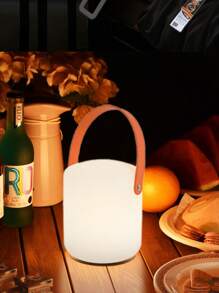 1PC Fashionable And Minimalist Handheld Table Lamp, Supports Convenient Charging, Equipped With 15 RGB Colors, Supports Remote Control Dimming Function, Suitable For Bedrooms, Living Rooms, Bedside Tables, Camping, And Other Scenarios. Decorative Night Light, Room Decoration Light.