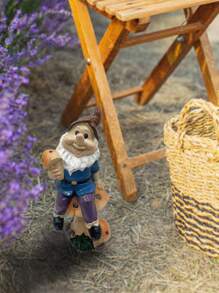 1 Stück Gartenfigur Zwerg & Pilz - lebhafte Harz Outdoor Dekoration mit Feenbeleuchtung, perfekt für Ostern und Heimdekoration, Outdoor Dekoration | Märchendesign | feine Handwerkskunst, Zwerg Dekoration