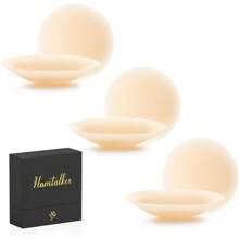 3 Pairs Cakes Nipple Covers No Show Sticky Nipple Pasties For Women Silicone Reusable Adhesive Breast Petals