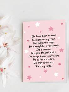 1 张可爱闺蜜生日贺卡、送给闺蜜的诗歌生日贺卡、送给女士的闺蜜生日贺卡、送给闺蜜、闺蜜、灵魂伴侣的友谊贺卡 - 彩色 - 查看 5