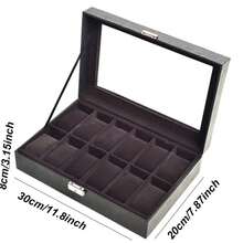 Watch Boxes & Organizers Back To School Dormitory Storage - Brown 12 Positions - View 13