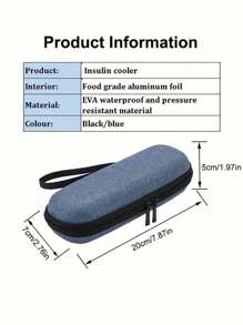 Insulated Portable Insulin Cooler Bag -Friendly Cold Ice Pack Physical Cooler Box Lightweight Simple Zipper Carry Bags Travel Case, Travel Emergency Bag Medical Bag Emergency Kit Bag,Portable Medication Cooler Bag For Insulin Pens And Blood Monitor Supplies Beach Travel Accessories Car Accessories Summer Travel Essentials Vacation Holiday Back To School