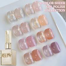 XEIJAYI 1pc 15ML Ice Pink Gel Nail Polish UV LED Immersion Nail Polish,Holiday DIY Nail Polish Design For Spring And Summer Nails - Pink - View 5