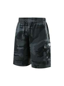 2 pièces/Set [Remise limitée] Meilleures Shorts cargo américains imprimés à motif camouflage multipoches, entrejambe de 5 pouces, shorts d'été sport et décontractés confortables pour hommes