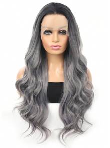 613 Blonde 13x4 Lace Front Wigs Body Wave Synthetic Hair Wig Long Beach Water Wave Hair Wig Honey Blonde Brown Silver Hair 26Inch 180% HD Lace Glueless Wig Women Daily Use
