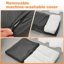 Almofada de Cama de Cachorro/Gato de Alta Densidade, Resistente a Rasgo, Anti-Arranhão, À Prova d'Água, Lavável em Máquina, Capa Removível, Antiderrapante, Várias Opções de Tamanho e Cor, Enchimento de Alta Densidade, Macio e Resiliente