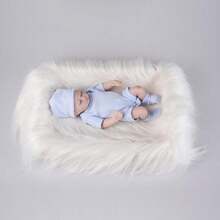 1 pezzo Coperta neonato, Coperta per servizio fotografico, Coperta bambino, Tappeto, Essenziali neonato, Tappeto soffice e morbido per servizio fotografico neonato, Accessorio per festa del bambino, Decorazione camera bambino, Articoli per bambini