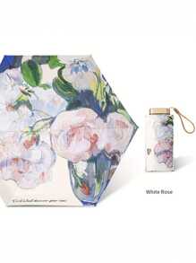 Women's All-Weather Sun Protection Sunshade Umbrella UV Protection Lightweight Portable Sun Umbrella Summer Outdoor Necessities Foldable Carry-On Sunny Umbrella