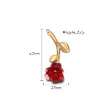 1 peça/lote pingente banhado a ouro em aço inoxidável com rosas 3D (colar/broche/brincos) - Achados exclusivos de joias vintage faça você mesmo para acessórios de vestuário, fornecimento em massa