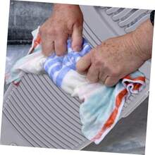Plastic Washboard Household Hand Washboard Laundry Wash Boards Thickened Scrubbing Board Laundry Supplies - 灰色 - 查看 4