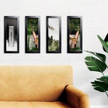 4x10 Picture Frame Black, Panoramic Picture Frame Wall Decoration, Classic Black Minimalist Style Suitable Decorating Houses, Offices, Hotels(1 Pack) - Black - View 2