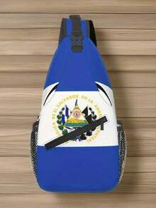 Reggae Rastafari Lion Pattern Men Large Capacity Chest Bag, Green Leaf Flag Print Crossbody Bag, Shoulder Bag, Sports Bag, Travel Bag, Suitable For Daily, Travel, Work, Campus, Vintage Philippine Flag Large Capacity Chest Bag - Multicolor - View 9