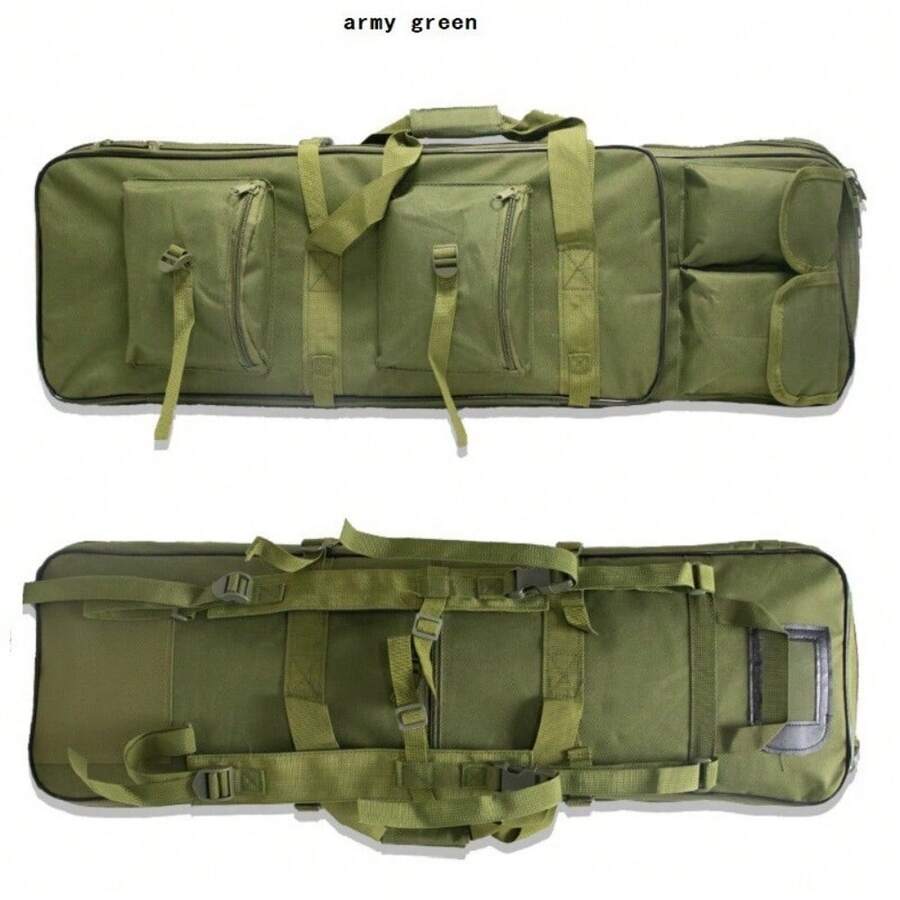 47in/39in Storage Backpack Hunting Range Carry Tactical Rifle Heavy Storage Case Bag - Xanh lá cây-47in - Xem 1