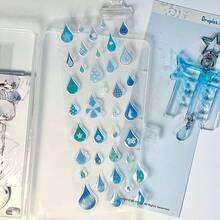 INS 风格三叶草、心形、鱼形设计 3D DIY 贴纸，适用于平板电脑、文具盒、手机壳、卡夹、行李箱、日记本、剪贴簿装饰学校用品、返校 - 彩色 - 查看 14