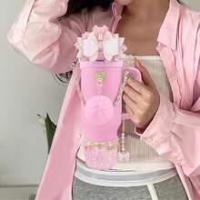 11PCS Complete Tumbler Accessories Set, Ultimate Value Pack With Full Protection & Decor, All-In-One Kit - 1 粉紅色 - 查看 4