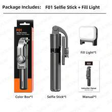 Portable Selfie Stick, Extendable Selfie Stick Tripod With Wireless Remote And Tripod Stand, Lightweight And Compact, Compatible With IPhone 15 14 13 12 Pro Xs Max X 8Plus, Android, GoPro - Black - View 12