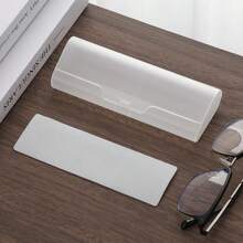 Glasses Case - Frosted Plastic Transparent Storage Box - Suitable For Both Men And Women, For Nearsighted Glasses, Presbyopic Glasses, Sunglasses And Sunglasses. An Outdoor Portable Glasses Storage Box. With Inner Padding, It Can Effectively Protect The Glasses Lenses From Being Scratched. - Multicolor - View 2