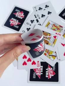 1/2 Packs Frosted Plastic Playing Cards 54pcs Professional, Washable Superb Handling & Durability Poker Game Cards For Party Supplies Tricks - Multicolor - View 2