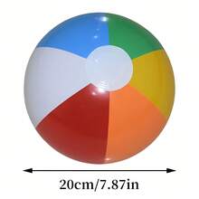 4 件/套，12 件/套，11.81 英寸/30 厘米充气沙滩球，经典彩虹色夏季户外沙滩泳池派对活动游戏玩具球，适合生日、泳池派对礼物、夏季水上玩具、沙滩趣味玩具 - 彩色 - 查看 3
