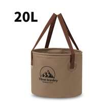 Collapsible Bucket, 5 Gallon Portable Folding Water Container For Travelling, Camping, Hiking, Fishing, Gardening