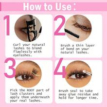 Lash Cluster Bond And Seal Waterproof Glue For Eyelash Clusters 10ml 2in1 Home Use Strong Hold 72H - 2-IN-1LashClusterGlue - View 5