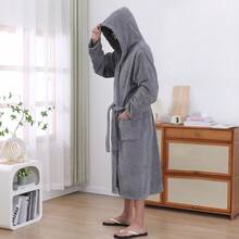 1 Áo choàng tắm Unisex, Áo choàng dài, Áo choàng mặc ở nhà, Kimono, Đồ ngủ, Phù hợp cho nam và nữ cỡ lớn, Sử dụng thường ngày ở nhà, Spa, Salon, Quà tặng - Nhiều màu - Xem 21