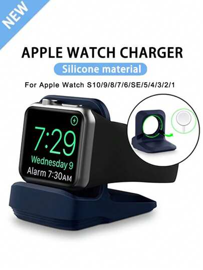 1PC Silicone Watch Stand Hand For Applewatc9/8/7/6/5/SE/4/3/2/1/S10 For 38mm/40mm/41mm/42mm/44mm/45mm/46mm/49mm Charging Base(Charger Not Included)