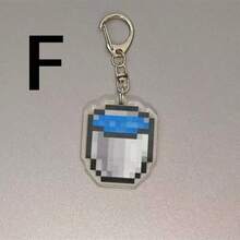 1个游戏主题钥匙扣，派对礼品，节日小礼物（颜色可能因地区而异） - 彩色 - 查看 7