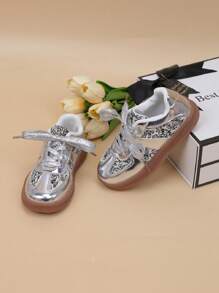 女童蕾丝边公主休闲运动鞋，春夏季透气运动鞋